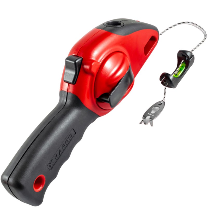 Kapro 214 Ergonomic Sure Grip Layout and Marking Chalk Line with Retractable Line Level  100' Line by Kapro - Image 1